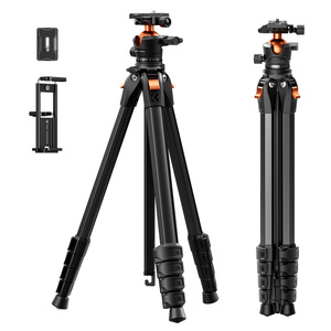 K&F <span class=keywords><strong>Concept</strong></span> A305A3+BH-40 Treppiede Compatto in Alluminio da 186 cm, Treppiede Portatile da Viaggio Compatibile con iPhone, Capacità 10 kg - Product Image 1