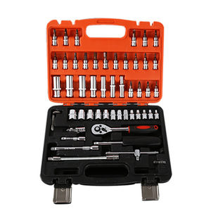 Juego de Llaves de Tubo de Grado Profesional de 53 Piezas, Acero al Vanadio Métrico, Accionamiento de 1/2 Pulgada, Kit de Herramientas de Reparación de Automóviles para Mecánicos - Product Image 1