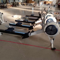 Máquina de Remo con Resistencia de Aire para Ejercicio Cardiovascular, Equipo de Gimnasio Comercial, Venta Directa de Fábrica