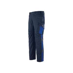 Pantalones mASCOT Oldenburg Talla 56 negro-azul/azul aciano 65% PES/35% algodón - Product Image 1