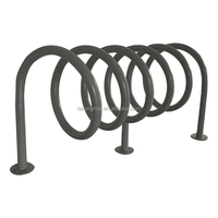 Support à vélos en spirale, support à vélos circulaire en métal, support de stationnement en spirale pour vélos, grand support à vélos en acier