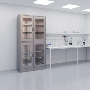 Meubles de laboratoire résistants aux produits chimiques, <span class=keywords><strong>armoire</strong></span> en acier inoxydable pour verrerie de laboratoire, <span class=keywords><strong>armoire</strong></span> de stockage de réactifs avec étagères réglables - Product Image 1