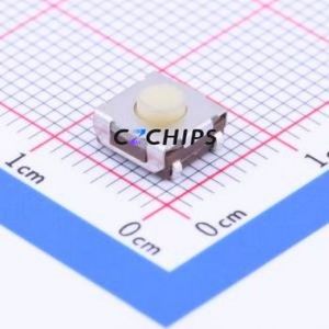 1TS018AW-3600-3500-CT Tactile Switch SMD,6.1x6.5mm Switch Single Pole Single Throw Round Button 3.6N Vertical Mount - Product Image 1