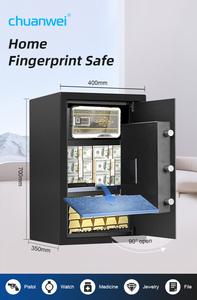 Nhà sang trọng điện tử an toàn với chống cháy & Vân tay truy cập an toàn bền an ninh hộp tiền Locker mô hình AL002-70B - Product Image 4