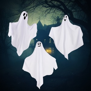 Decorazioni per <span class=keywords><strong>Halloween</strong></span>: Fantasmi Bianchi Terrificanti, Piccoli Fantasmi Appesi, Decorazioni per Atmosfera, Cortile, Portico e Esterni - Product Image 4