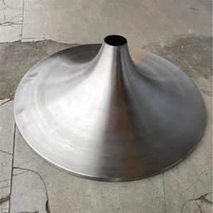 ODM <span class=keywords><strong>trompeta</strong></span> ovalada latón cepillado hierro acero aluminio redondo mármol Metal tulipán comedor tulipán Mesa pata Base - Product Image 1