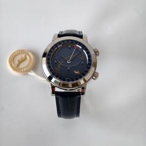 Reloj Mecánico de Lujo de Alta Calidad con Tacómetro, 44 mm, Fábrica PPF, Movimiento ETA 240, Serie 6102, Fase Lunar Noche Estrellada - Product Image 1