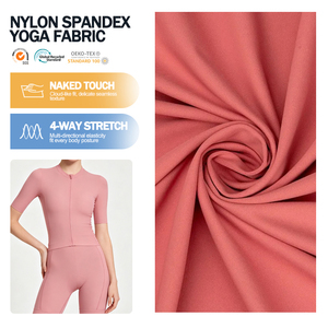 Tela de yoga funcional de nailon y spandex, mezcla de nailon y elastano ripstop para ropa deportiva y fabricación de ropa deportiva personalizada. - Product Image 1