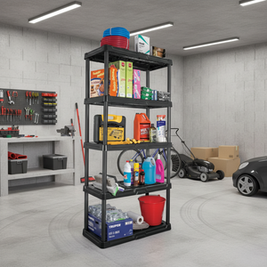 ชั้นวางของพลาสติกแบบหนา รุ่น BOX 1 รับน้ำหนักได้ 5 ชั้น/ชั้น 70 กก. 185x43x91 ซม. ยี่ห้อ TRUPER รุ่น EST-5-1BOX ผลิตในเม็กซิโก - Product Image 3