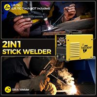 HAXIAOER Nouveau Poste à souder à l'arc 205A 110V/220V 205 Ampères 6,8 kVA 40 % de cycle de travail avec grand écran LED numérique, ARC Force, Hot Start et VRD