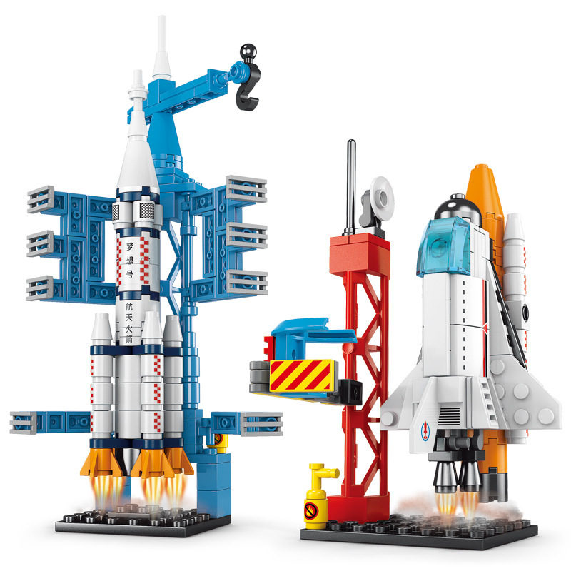 Compatível com Legoed Space Shuttle Rocket Blocos de Construção puzzle montagem brinquedos educativos infantis