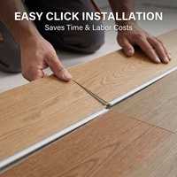 Plancher stratifié SPC de haute qualité, résistant à l'usure AC5, à emboîtement, ignifuge, étanche, facile à nettoyer, pour hôpitaux et espaces commerciaux intérieurs