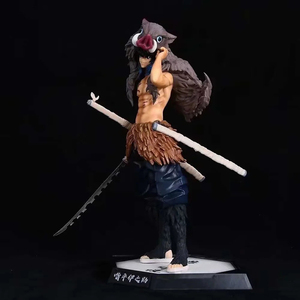 Nuovo Design all'ingrosso giocattoli di <span class=keywords><strong>personaggi</strong></span> giocattolo modello figura uccisore di <span class=keywords><strong>demoni</strong></span> hashibra Inosuke Anime Kimetsu No Yaiba figura - Product Image 3