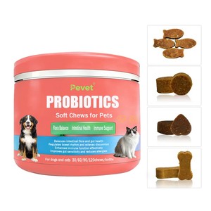 Pevet Suplemento Probiótico Masticable para la Salud Digestiva y las Alergias Estacionales en Perros - Cuidado de la Salud de las Mascotas - Product Image 2