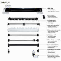 Printer Banner UV Format Besar 1850mm CMYK+Putih Dual Head Roll to Roll 2x Printhead XP600 untuk Pembuatan Papan Reklame Luar Ruangan