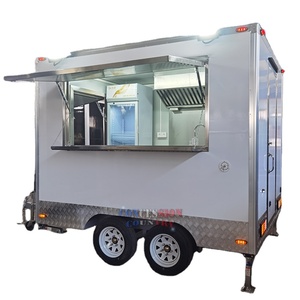 Remolque <span class=keywords><strong>de</strong></span> Comida Compacto CE Square Mini, Remolque Móvil para Café y Barbacoa, Diseño Personalizado, Remolque Pequeño para Catering, Festivales, Campamentos y Alquiler - Product Image 1