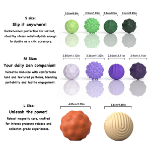 Juguete Sensorial de Silicona, Bola Magnética <span class=keywords><strong>Antiestrés</strong></span>, Juguetes para Aliviar el Estrés, Ansiedad, TDAH, Autismo, Regalo Terapéutico para Adultos y Niños - Product Image 4