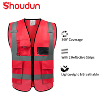 Gilet de sécurité réfléchissant haute visibilité Classe 2, gilet de travail de construction haute visibilité, gilet réfléchissant multipoches