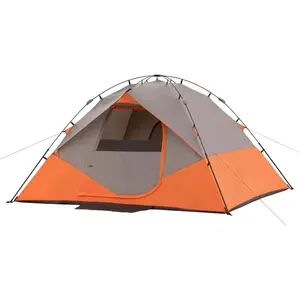 Достаточно большая, для 6 человек, ветрозащитная и водонепроницаемая, Легко складывающаяся, моментальная купольная палатка для кемпинга