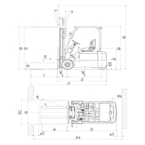Montacargas Eléctrico YCMG CE de 1.5 Toneladas, 3 Ruedas, 1500 kg, Batería de Iones de Litio, Contrapesado de Tres Puntos, para Pasillos Estrechos - Product Image 5