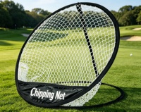 Lot de 3 filets de golf pliables pour l'entraînement au coup de balle et au chip, avec sac de transport et de rangement, idéal pour la pratique du golf et comme cadeau