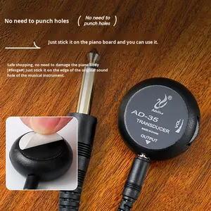 Captador para Ukulele Violin Folk Clássico Guitarra Acústica AD35 Instrumentos Musicais Individuais - Product Image 4