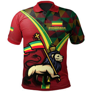 Manica corta da uomo progettata su misura per Polo da uomo 100% poliestere all'ingrosso alla rinfusa <span class=keywords><strong>tipografia</strong></span> Ethiopia stampa No MOQ - Product Image 2