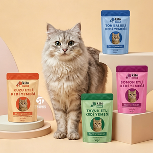 Small MOQ Factory Custom Printed Aluminum Foil Moisture Proof Stand Up Pouches Pet <b>Snack</b> Cat Food Packaging <b>Bags</b> Manufacturer - Product Image 5
