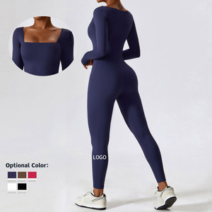 2023 New Gym Fitness Sets Women Long Sleeve Jumpsuits Onesie Breathable Yoga <strong>Leggings</strong> for Women Plus Size <strong>Jumper</strong> Sports <strong>Wear</strong> - Product Image 1