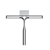 Racloir en acier inoxydable pour le nettoyage des vitres Racloir à eau en silicone Plastique en caoutchouc ménager pour nettoyer les salles de bain