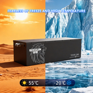 Batterie LiFePO4 à semi-conducteurs ultra longue portée 72V 91.5Ah 3000 cycles, modèle C à décharge rapide, BMS intelligent, haute vitesse électrique - Product Image 2