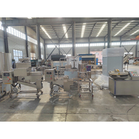 Ligne de production automatique de galettes de viande et de hamburgers, moteur en acier inoxydable 304, haute efficacité, fabrication de nuggets de poulet