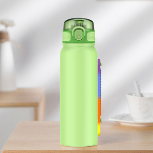 Eco-friendly Custom 600ml New Design Style Insulated Stainless Steel Water <b>Bottle</b> With Straw - Product Image 4