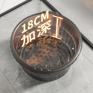 Foot Massager Deep 18Cm Transparent Plastic Foot Bath Basin For Calf Massage Home Use - Product Image 1