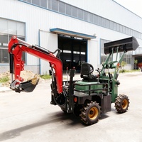 Minipala caricatrice elettrica KC-E06 Cina 4x4 con trazione integrale, peso macchina 500-800 kg, motore e pompa a batteria, cuscinetti inclusi