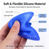Chaussures imperméables pour chien en silicone souple et flexible, protège-pattes pour la marche par temps pluvieux et boueux