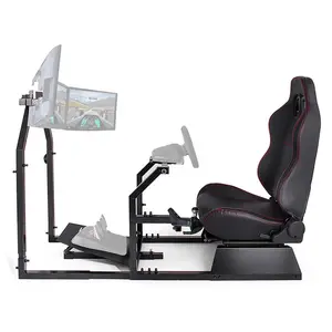 Conjunto de pedales de conducción para silla de volante, soporte de alta calidad para Monitor de coche, simulador de carreras para videojuegos