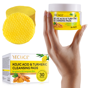 YECUCE Makeup Remover <strong>Cleansing</strong> Face Wipes Facial <strong>Cleansing</strong> Pad Exfoliating Kojic Acid And Turmeric <strong>Cleansing</strong> Pads - Product Image 5