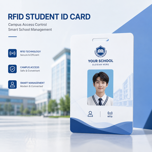 บัตรประจำตัวนักเรียน RFID แบบกำหนดเองสำหรับการควบคุมการเข้าออกในมหาวิทยาลัยและการจัดการโรงเรียนอัจฉริยะ - Product Image 1