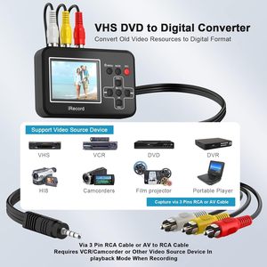 Convertisseur <span class=keywords><strong>VHS</strong></span> vers numérique, convertisseur VCR Hi8 vers numérique pour caméscope DVD, dispositif de capture vidéo numérique RCA avec port USB - Product Image 3
