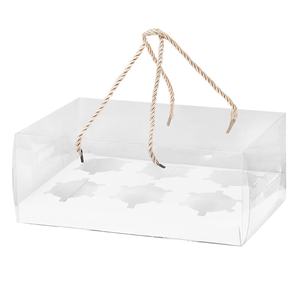 صندوق تعبئة ورقي شفاف للكعك للكعك والحلويات والمعجنات والفطائر <span class=keywords><strong>2</strong></span> 4 6 مجموعات للاستخدام الغذائي - Product Image 1