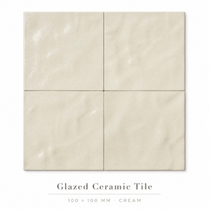Carreaux carrés rouge brique en céramique émaillée faits à la main pour la décoration murale de bars à vin, studios et crédences, 8 nuances, fournitures pour projets - Product Image 4