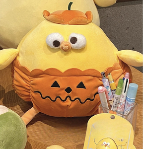Recién llegado, muñeco de peluche de calabaza y <span class=keywords><strong>pollo</strong></span>, decoración del hogar, regalo de Halloween, juguete de <span class=keywords><strong>pollo</strong></span> suave sin hueso - Product Image 3