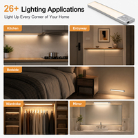 Lámpara LED Recargable con Sensor de Movimiento y Logotipo Personalizado, Luz Inalámbrica Bajo Mueble para Mesita de Noche, Cocina, Armario, Jardín y Almacenamiento