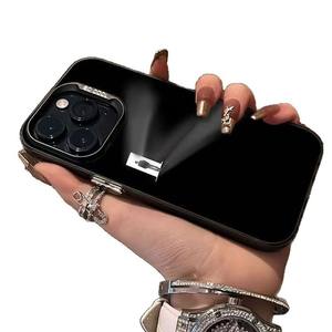 เคสโทรศัพท์มือถือ TPU ลายแสงสีดำเงาสีเงินสำหรับ iPhone 8 x XR XS 11 12 13 14 15 16 17 PRO <span class=keywords><strong>MAX</strong></span> - Product Image 5