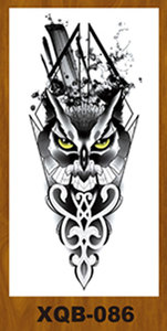 Tatuajes Temporales Desechables Impermeables de Papel, Diseño de Flor Negra, <span class=keywords><strong>Media</strong></span> <span class=keywords><strong>Manga</strong></span>, Sexy y a la Moda - Product Image 2