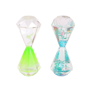 Đồng Hồ Cát Lỏng Hình Kim Cương Bán Chạy Nhất Đồ Chơi Trẻ Em Bằng Nhựa Trang Trí Đồng Hồ Cát Nhỏ Giọt Dầu Di Chuyển Đồng Hồ Cát Lỏng - Product Image 1