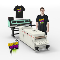 Printer DTF Film Fluorescent Warna Zhou Surname 3 I3200 untuk Kaos dengan Mesin Penggoyang Bubuk