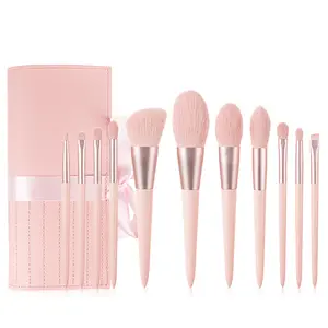 Beauty Pink Private Label Professional Cosmetic Makeup Brush Sets 11/14/18pcs Foundation Eye Shadow Blush Make Up Tools