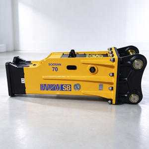 Martillo Hidráulico Silencioso Tipo Caja SOOSAN SB70 con Cincel de 140 mm para Excavadoras de 16-21 Toneladas, Demolición de Roca y Hormigón en Construcción - Product Image 1